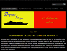 Tablet Screenshot of beyondships3.com